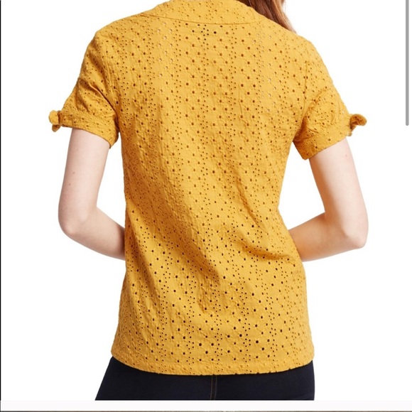 ModCloth Ideal Discovery Short Sleeved Blouse Sz L - Picture 3 of 3